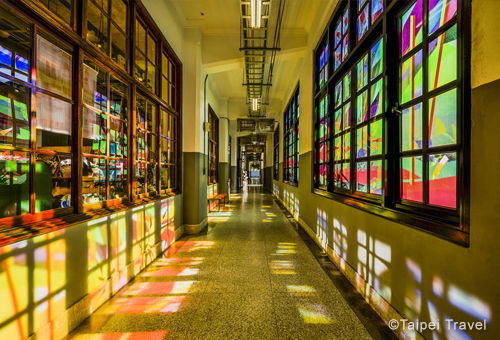 Beautiful stained glass illuminated by sun light