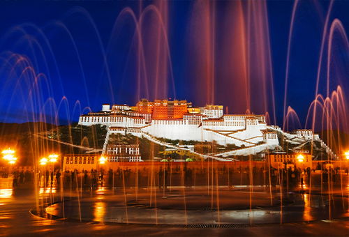 Potala Palace night view