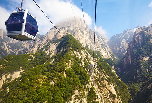 Cable car to Mount Hua