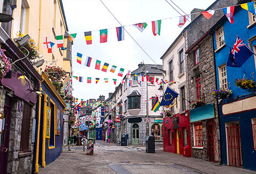 Stroll through Galway, renowned as a cultural capital