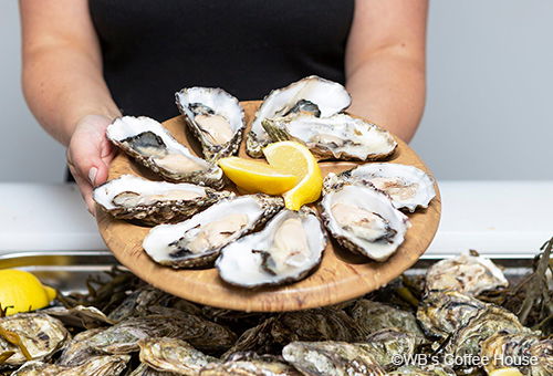 Indulge in the delicious locally sourced oysters