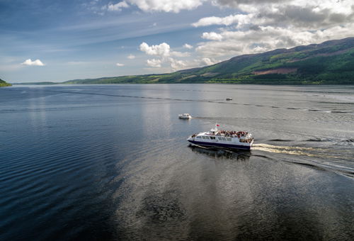 Boat on Loch Ness and seek its legendary creature