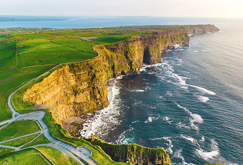 Admire the breathtaking beautiful coastline of Ireland